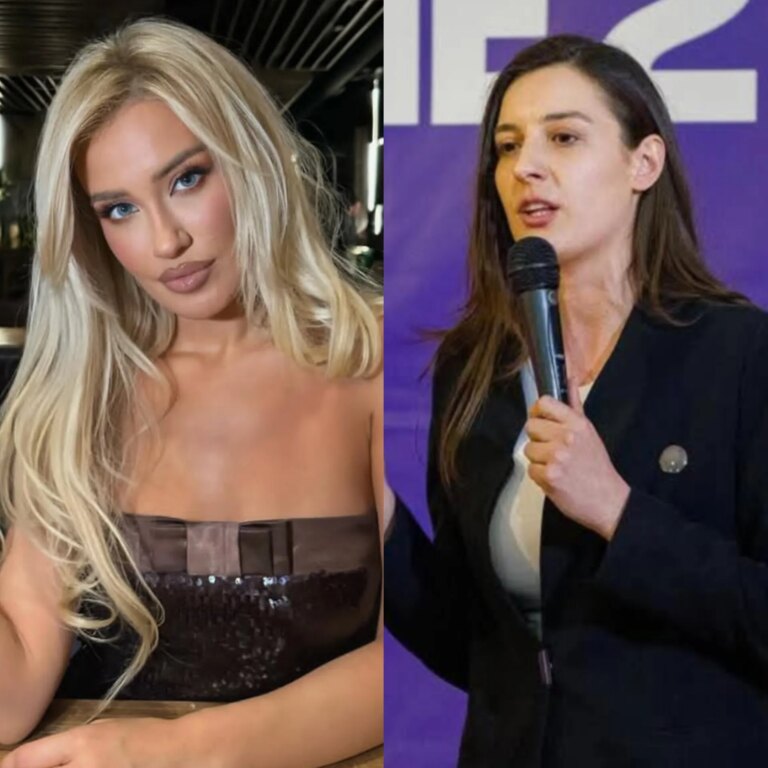 Dalin pamjet/ Përplasje e fortë mes Dea Mishel dhe Zeqine Caushit